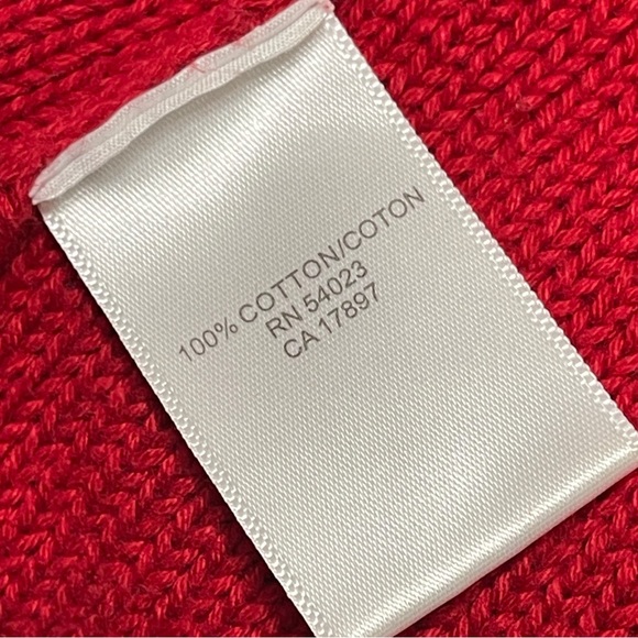 Banana Republic 100% cotton Red Cowl Turtleneck Short Sleeve Sweater - Picture 10 of 11